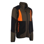 UNIVERS GRID FLEECE WITH ORANGE - Image 2